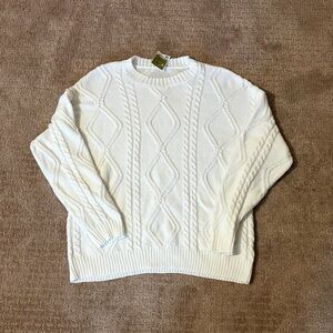 Cable knit sweater